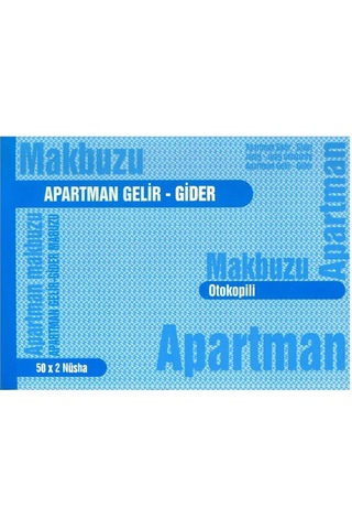Apartman Makbuzu Otokopili 2-50 Gürmat Apartman Gelir Gider Makbu N11.590