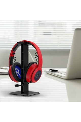 Sones 2 Adet Kulaklık Masaüstü Standı Sergileme Rafı Siyah