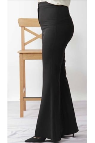 Ispanyol Paça Pantolon Siyah