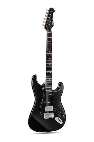 Donner Dst Seeker Deluxe Amfili Elektro Gitar Seti Siyah