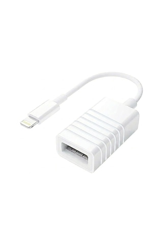 Lightning İle Uyumlu Usb Adaptör Flash Bellek-mouse-klavye Bağlamak İçin Beyaz Jh-0514
