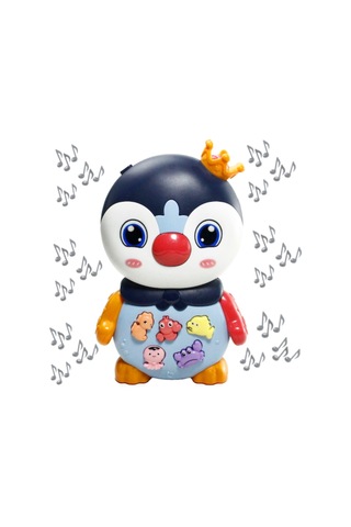 Işıklı Ve Müzikli Penguen Bebek Piyanosu Müzikli Eğitici Oyuncak 15cm