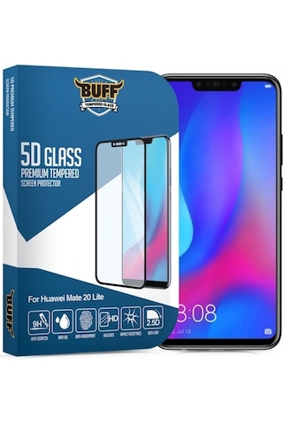 Buff Mate 20 Lite İle Uyumlu 5d İle Uyumlu Glass Ekran Koruyucu