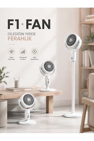 Akıllı Zamanlayıcı Özelliğiyle Enerji Tasarruflu Dikey Vantilatör