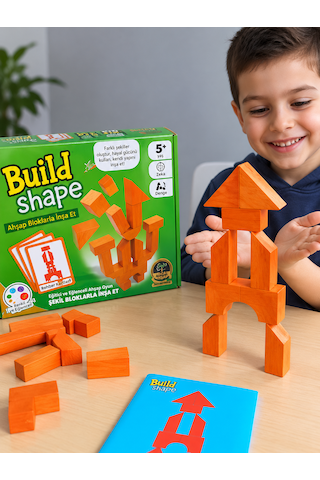 Build Shape Strateji Ve Zeka Geliştirici Denge Oyunu 18 Parça