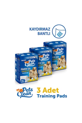 Pets Clean Eğitim Çiş Pedi 10lu 60 90cm 3'lü Paket