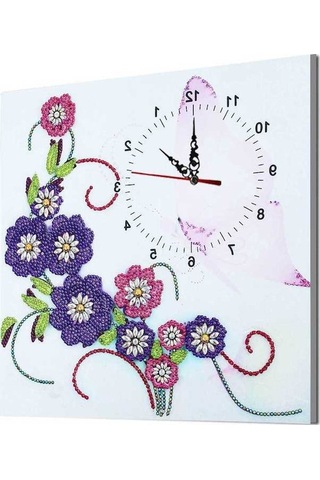 Ulzyvf 5d Elmas Saat Duvar Dekoru - Kolay Dıy Seti İle Özel Şekilli Saat Yapımı Diğer