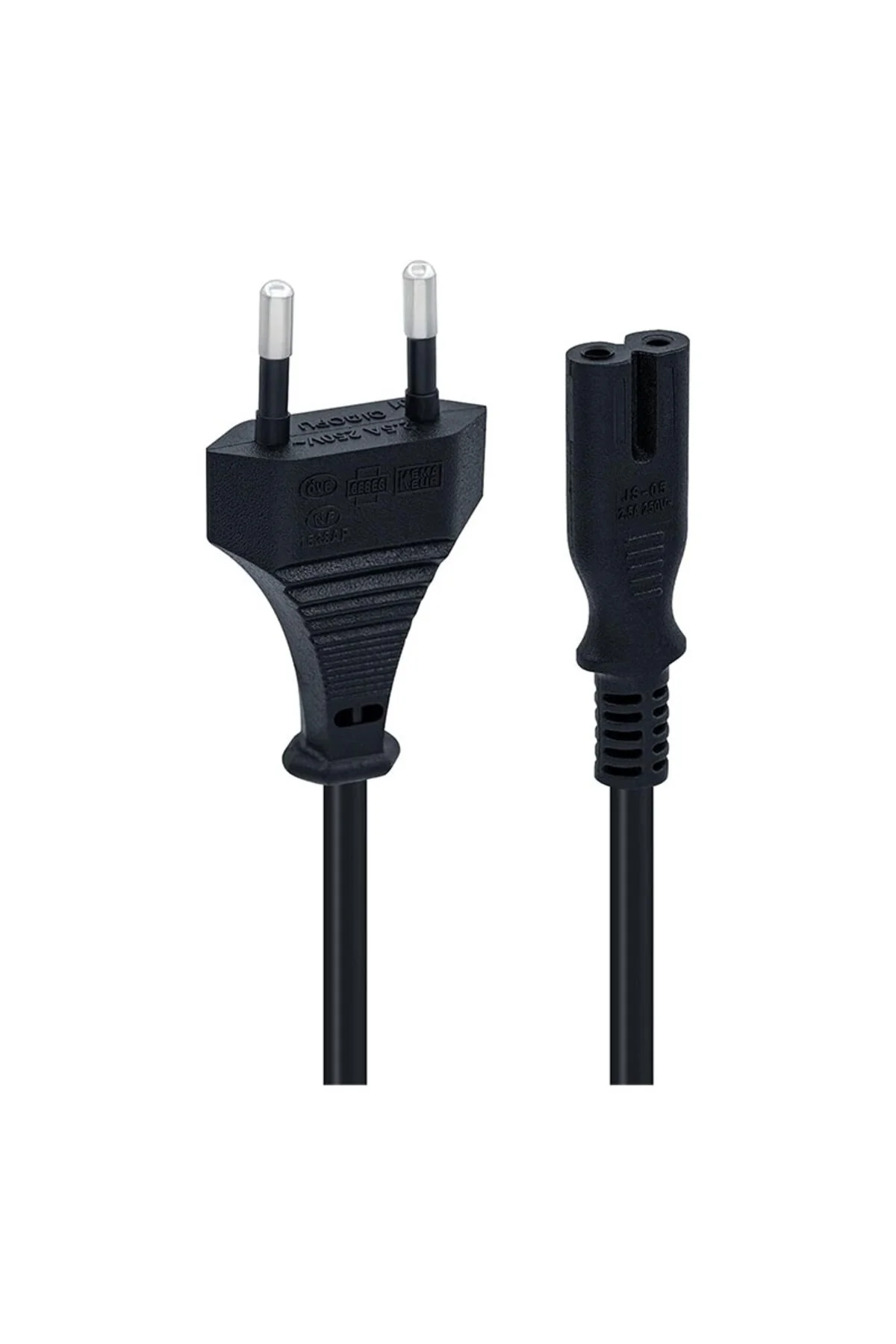 1.5 Metre 1.5mt Ps5/ Ps4/ Ps3 / Xbox Series S-x Uyumlu 2 Pinli Güç Kablosu Teyp Fişi, Radyo Fişi, Led Tv Elektrik Fişi 2pin Güç Kablosu 001