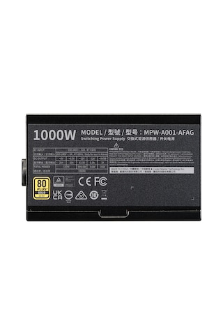 Cooler Master Elite 1000w 80+ Gold Full Modüler Atx 3.0 Gen 5.0 120mm Fanlı Psu