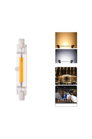 Cam Tüp R7s Cob Işık Yayan Diyot Ampul 78mm 5w Sıcak Beyaz Ac110v Halojen Lambayı Değiştirin