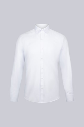 Hatemoğlu Beyaz Slim Fit Desenli Slim Yaka Pamuklu Uzun Kollu Klasik Gömlek 34311 4111993