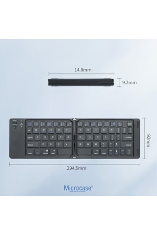Microcase Katlanabilir Mini Bluetooth Klavye - Al5729