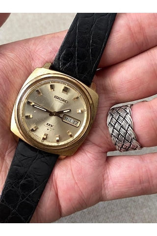 Seiko DX 36 mm Deri Kordon Vintage Erkek Kol Saati 6106-7129T 2.