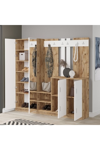 Robinhome Robin Home Lora Vestiyer Portmanto Ayakkabılık Atlantik Çam - Bey