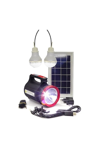 Gold Silver Gs-330 Güneş Enerjili Solar Lamba Siyah