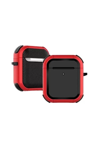 Newface Apple Airpods uyumlu2 2.nesil Tank Kılıf - Kırmızı Çok Renkli