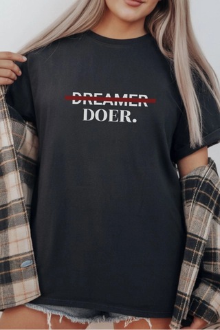 Freedom Store Unisex Oversize 24/1 Penye Dtf Baskılı Tişört - Dtf293 Siyah