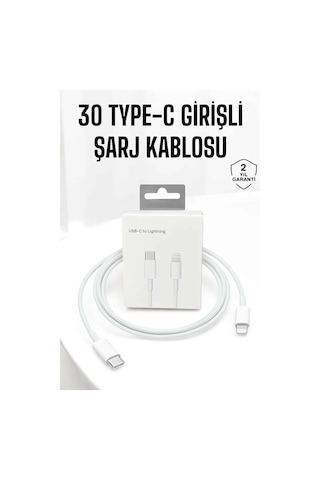 iPhone Apple Uyumlu iOS Lightning Hızlı Şarj Tye C Lightning Şarj Kablosu