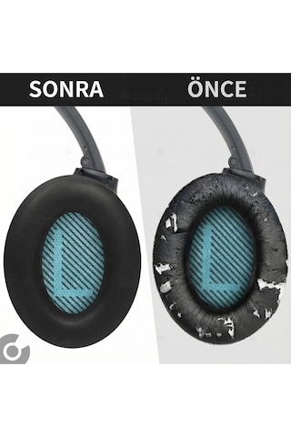 Bose Qc2 Pedi Qc25 Ae2 Ae2i Ae2w Qc2 Qc15 Qc35 Qc35ii Uyumlu Yumuşak Kulaklık Sünger Yastığı Pedi Mavi Siyah