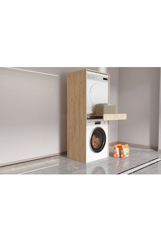 Ahşap-Banyo Dolabı Çamaşır Makinesi Dolabı Kurutma Makinesi Dolab Ahşap