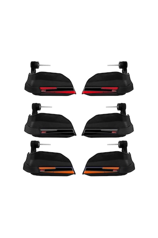 GP Kompozit RKS Reale 125 2022-2025 Uyumlu Plastik Elcik Koruma Siyah TURUNCU