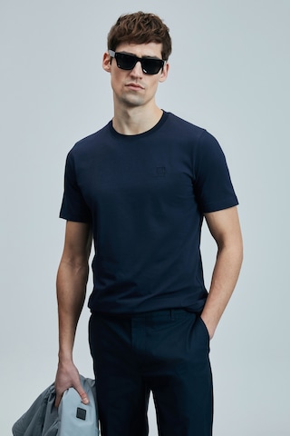 Lufian Pablo Modern Grafik T- Shirt Lacivert Lacivert 111020265100200 Lacivert