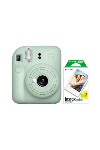 Fujifilm Instax Mini 12 Fotoğraf Makinesi + 20'li Mini Film Yeşil
