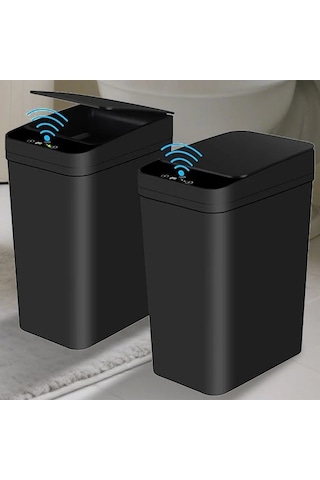 Honeybeeshop Akıllı Sensörlü Otomatik Çöp Kutusu 11l Beyaz Ev Ofis Mutfak İçin Dokunmasız