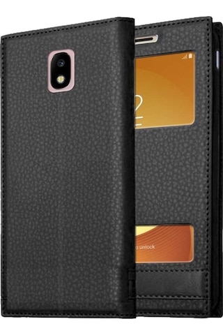 Samsung Galaxy J5 Pro Uyumlu Pencereli Kapaklı Magnum Kılıf