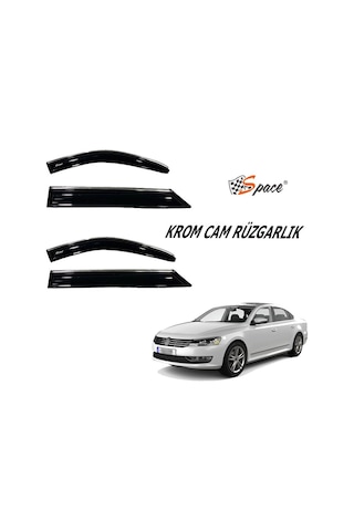 Volkswagen Passat B7 Krom Cam Rüzgarlığı 2011-2018 - Caru406