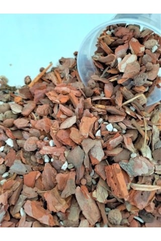 2 Adet 1,5 lt Orkide Saksısı ve 3 lt Orkide Toprağı Tabaklı