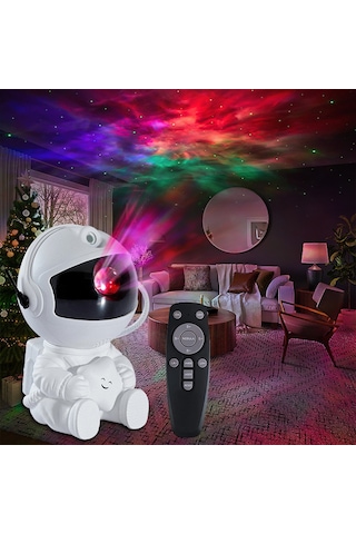 Symbee Usb Geri Kontrol Astronot Yıldız Projeksiyon Lambası - 5w Renkli Işıklı Ev Dekorasyonu, Parti Ambiyans Aydınlatması Diğer