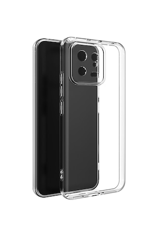Zore Mi 13 Pro Kılıf Msra Kamera Korumalı Süper Silikon Kapak - Renksiz Renksiz