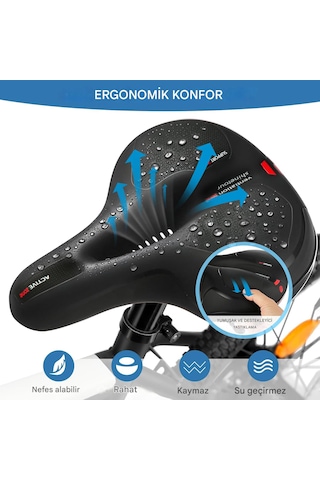 Bisiklet Koltuğu Kırmızı -Siyah