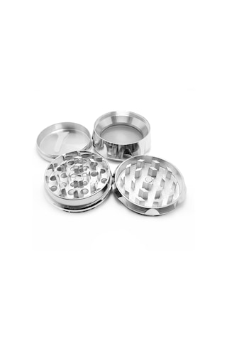 Silver 55 mm. Tütün Baharat Herbal Öğütücüsü Parçalayıcı pz39slv