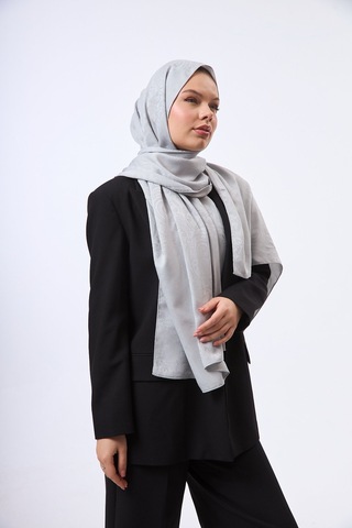 Mirsoy Scarf Velora Modern Desen Şal Gri