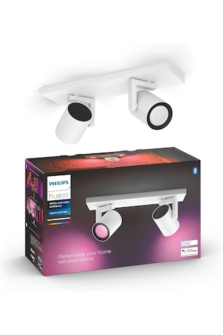 Philips Hue Argenta İkili Spot Lamba 2x4.2w Beyaz