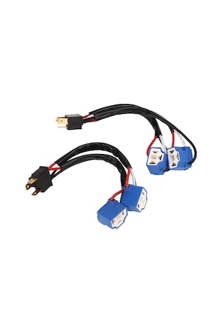 Youtek 2 Adet H4/9003 Kablolu Bağlantı Adaptörü - Truck Ve Pickup Led Farları İçin Y Şekilli Çevirme Kablosu