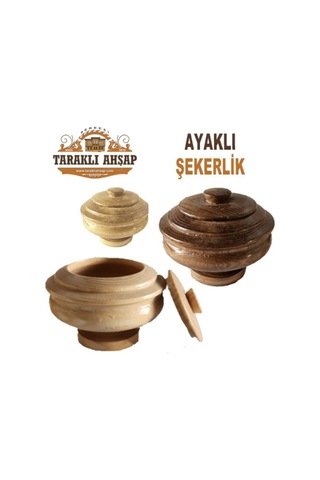 2 Li Ayakli Şekerlik Ahsap