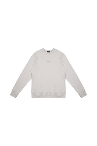 Beord Taş %100 Pamuk Bisiklet Yaka Sweatshirt Bss1-147