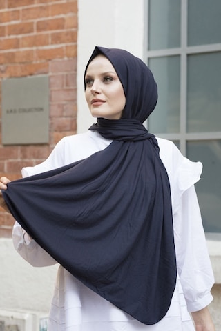 Unika Boutique Şal Penye Ozel Dıkıslı Uzun Mevsımlık Pıerparıs Koyu Lacivert