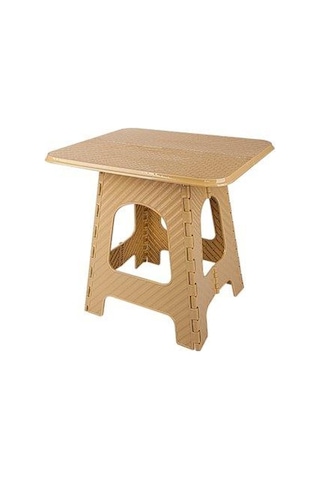 Omnipazar Srl-2007 Plastik Katlanır Sehpa Piknik Oyun Masası No 3 Bej