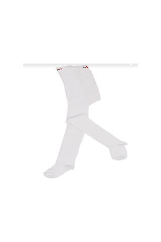 DESIGN PAMUKLU KÜLOTLU ÇORAP - 9 YAŞ-Beyaz