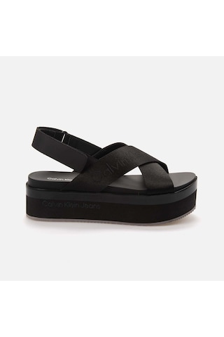 Calvin Klein Dolgu Topuklu Kadın Sandalet Yw0yw01362 Siyah