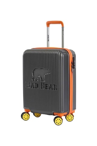 Bad Bear Logo Suitcase 23.01.80.003k K.gri Kabin Küçük Boy Valiz 40lt Gri