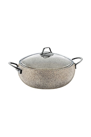 Sandstorm - 3052 - 9 Parça - Bio Granit - Pfoa Ve Ptfe Free - Tencere, Tava Çeyiz Seti Bej