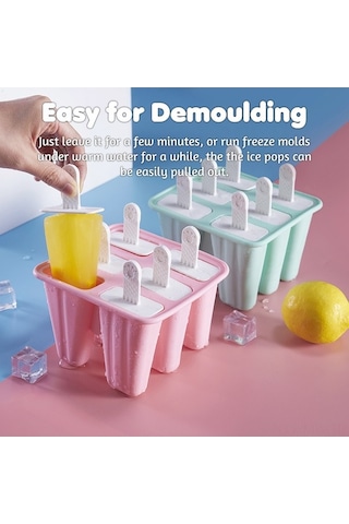 Novahub Renkli Silikon Buzluk 4-12 Parça - Mavi/yeşil/pembe Seçenekli Takım Çok Renkli