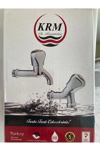 Krm Çamaşır Makinesi Musluğu 1 Adet Krom