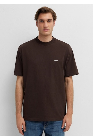 Mavi M0612216-90704 Mavi Baskılı T-shirt Erkek Tişort Kahverengi