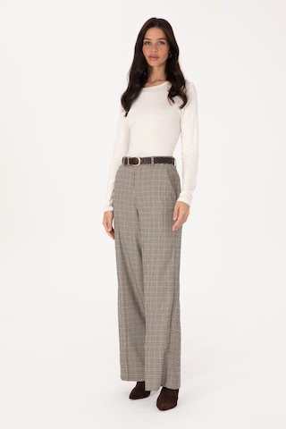 U.S. Polo Assn. Kadın Kahverengi Loose Fit Kanvas Pantolon 50315923-VR029